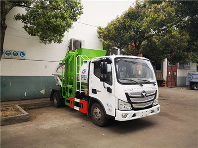 福田歐馬可4-5方餐廚垃圾車 高效環保的潲水處理利器